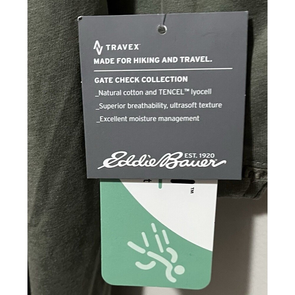Eddie Bauer olive green women's blouse Size L - Picture 3 of 7